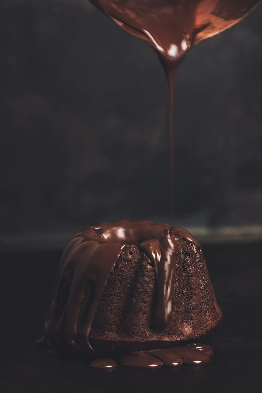 a bundt cake drizzeled with sugar icing